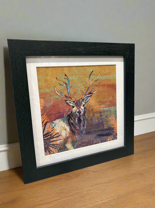 Stag Art Print in Frame