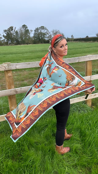 Turf War Large Square Silk Scarf Limited addition