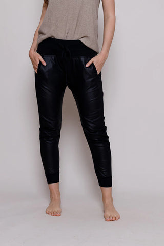 Faux Leather Mix Ultimate Joggers