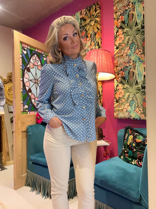 Hurlingham Blouse Blue