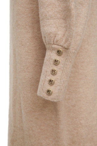 Berkeley Roll Neck Dress in Camel