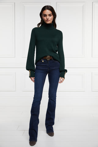 Chamonix Roll Neck Knit in Emerald