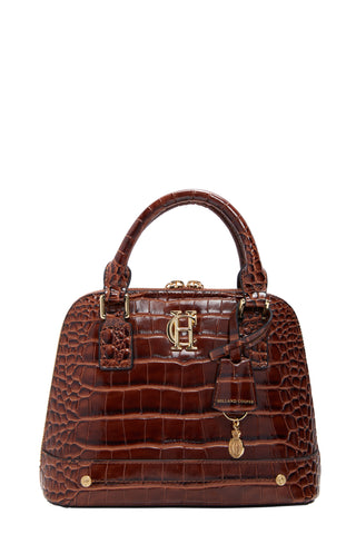 Grovesnor Tote Bag Dark Tan Croc