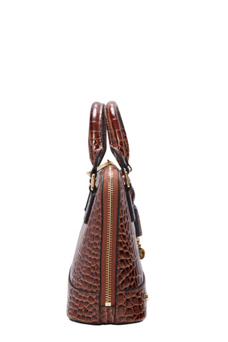 Grovesnor Tote Bag Dark Tan Croc