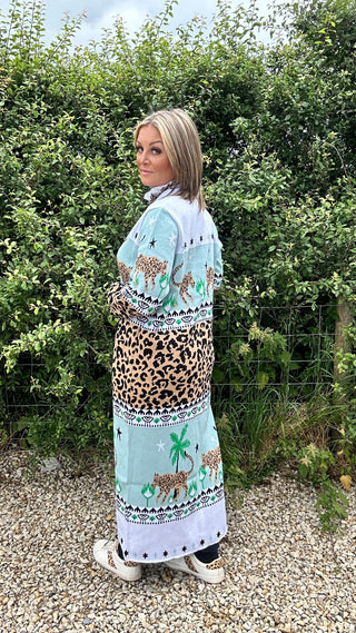 Leopardess Cotton Jacquard Duster