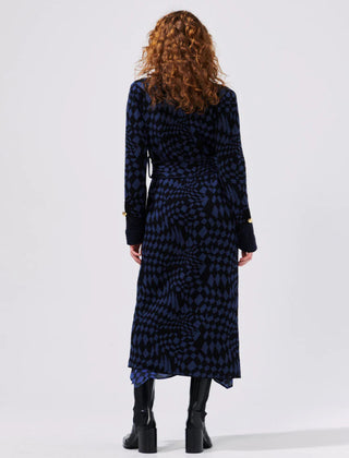 Hari Merino Jacquard Smoking Robe