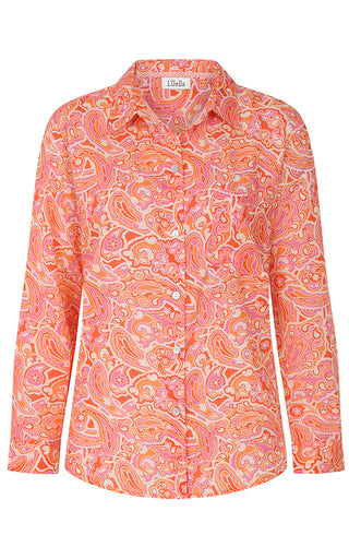 Silves Cotton Shirt Printed Pattern Coral