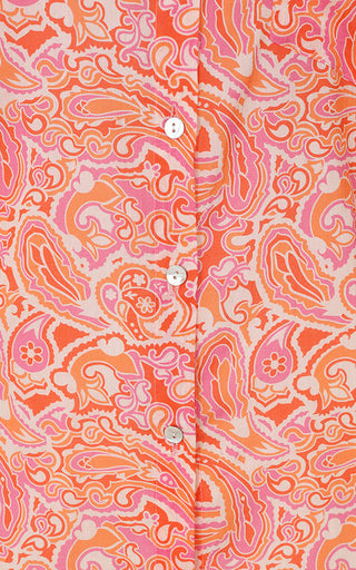 Silves Cotton Shirt Printed Pattern Coral