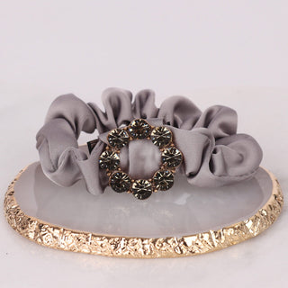 Gem Scrunchie in Grey