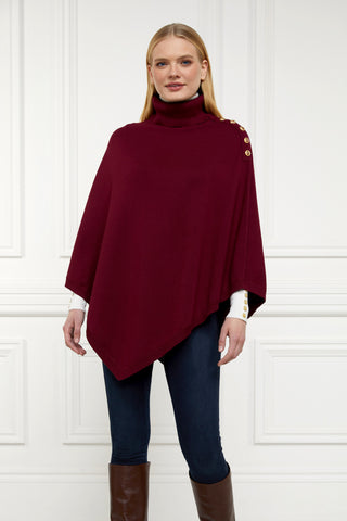 Roll Neck Cape Wine