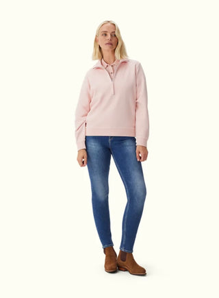 Trickett Quarter Zip Rose Smoke