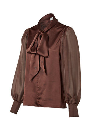 Ariella Blouse in Chocolate