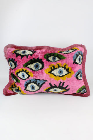 Uzebeki Handwoven Silk Velvet Cushion