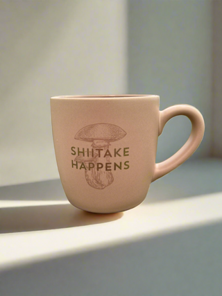 Vintage Sass - "Shiitake Happens " Boxed Mug