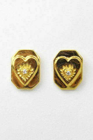 Crystal Heart Stud