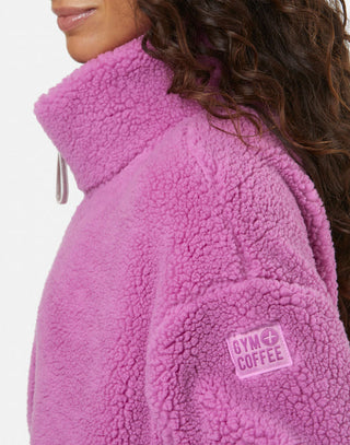 Industry Fleece High Collar Jacket Crisp Pink