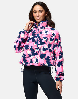 Snap Polar Fleece Pop Print