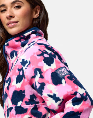 Snap Polar Fleece Pop Print