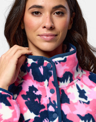 Snap Polar Fleece Pop Print