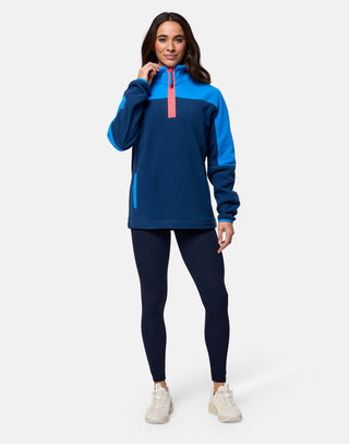 Half Zip Polar Fleece (unisex) Petrol Blue