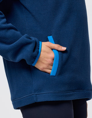 Half Zip Polar Fleece (unisex) Petrol Blue