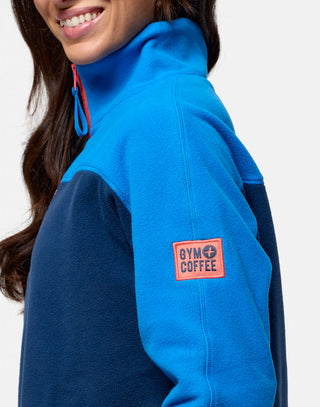 Half Zip Polar Fleece (unisex) Petrol Blue