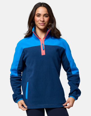 Half Zip Polar Fleece (unisex) Petrol Blue