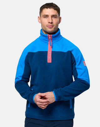 Half Zip Polar Fleece (unisex) Petrol Blue