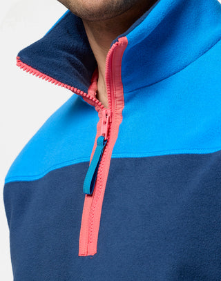 Half Zip Polar Fleece (unisex) Petrol Blue