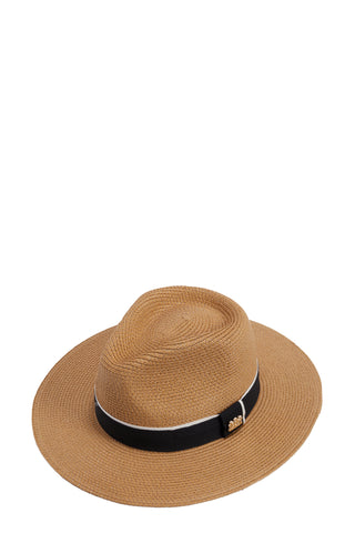 Francesca Hat in Camel Black