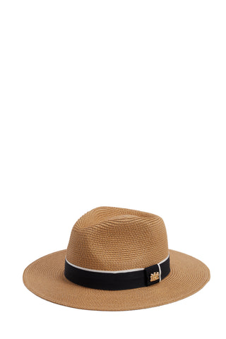 Francesca Hat in Camel Black