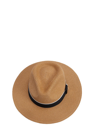 Francesca Hat in Camel Black