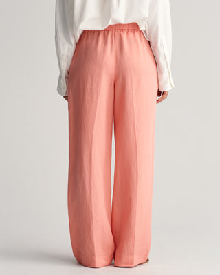 Rel Linen Blend Pull On Pants Peachy Pink