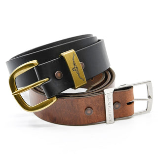 1 1/2 Inch Belt Gift Set Mid Brown