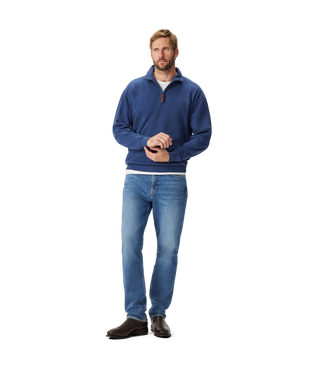 Mulyungarie 1/4 Zip Sweatshirt Blue Marle