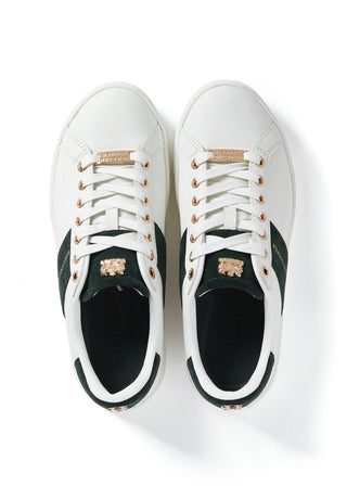 Knightsbridge Court Trainer White Racing Green