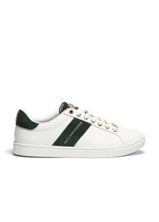 Knightsbridge Court Trainer White Racing Green