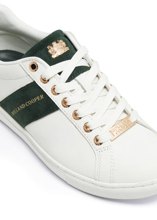 Knightsbridge Court Trainer White Racing Green