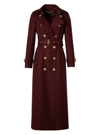 Marlborough Trench Coat Full Length Mulberry