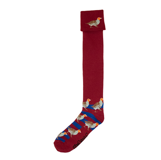 Maroon & Royal Blue Partridge Shooting / Walking Socks