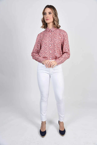 Rosie White Cotton Jeans -1