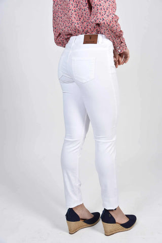 Rosie White Cotton Jeans