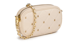 Soho Mini Quilted Camera Bag Cream