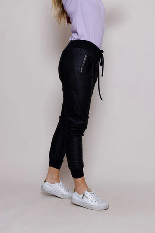 Faux Leather Mix Ultimate Joggers