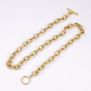 T-Bar chain necklace in gold