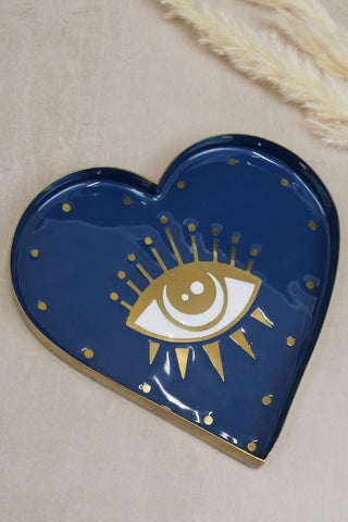 Heart Eye Enamel Trinket Dish