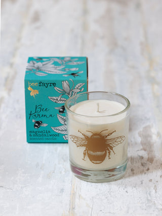 Bee Karma Magnolia & Sandlewood Large Candle