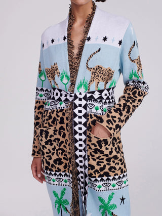 Leopardess Cotton Jacquard Duster