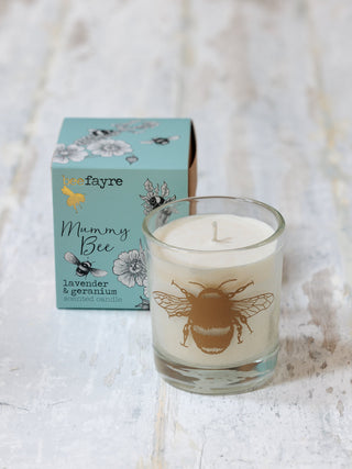 Mummy Bee Lavendar & Geranium Large Candle