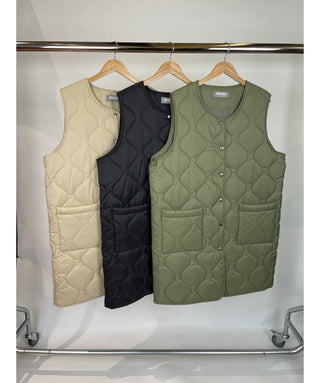 Quilted Patch Pocket Gilet